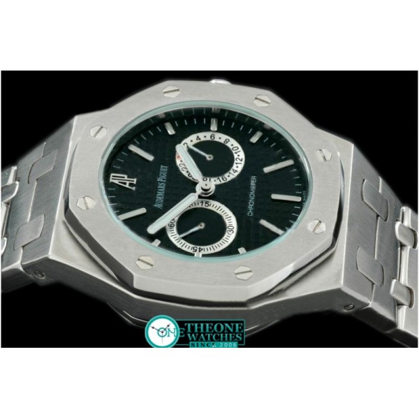 Audemars Piguet - Royal Oak Calender SS/SS Black Jap Quartz