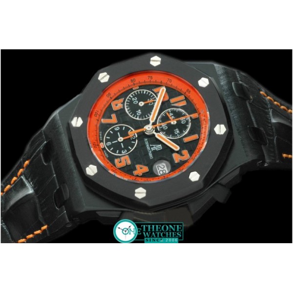 Audemars Piguet - Royal Oak Chronograph PVD/RU Blk /Org A-7750 Sec@ 12