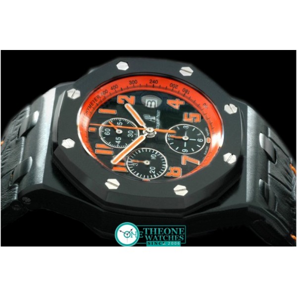 Audemars Piguet - Royal Oak Chronograph PVD/RU Blk /Org A-7750 Sec@ 12