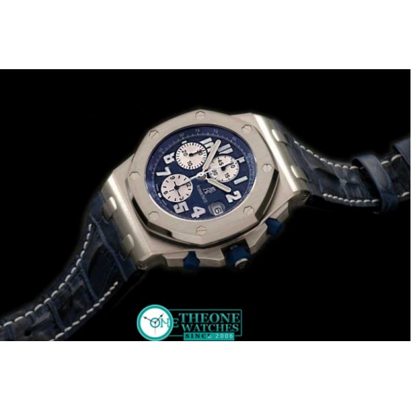 Audemars Piguet - Royal Oak Chronograph SS/LE Blue A-7750 Sec@12