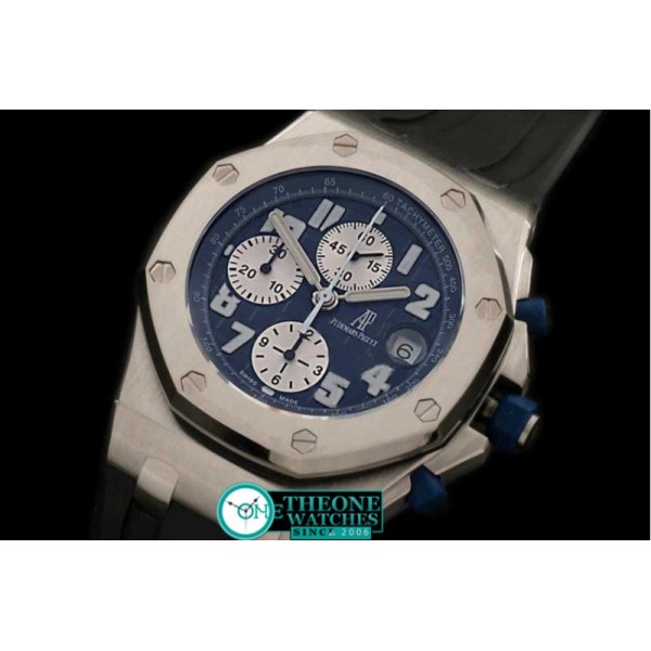 Audemars Piguet - Royal Oak Chronograph SS/RU Blue A-7750 Sec@12