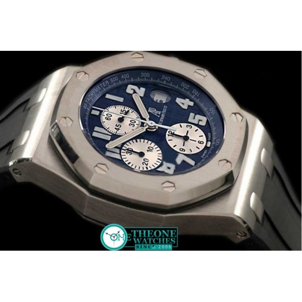 Audemars Piguet - Royal Oak Chronograph SS/RU Blue A-7750 Sec@12