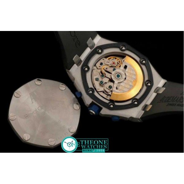 Audemars Piguet - Royal Oak Chronograph SS/RU Blue A-7750 Sec@12