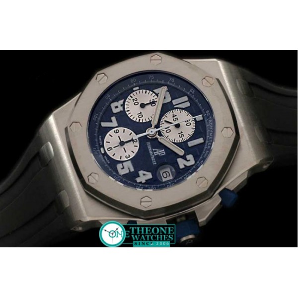 Audemars Piguet - Royal Oak Chronograph SS/RU Blue A-7750 Sec@12