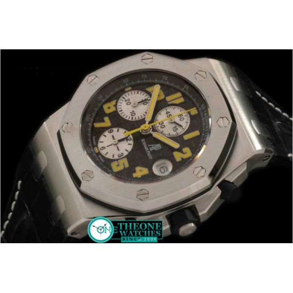 Audemars Piguet - Royal Oak Chronograph SS/LE Blk/Yel A-7750 Sec@12