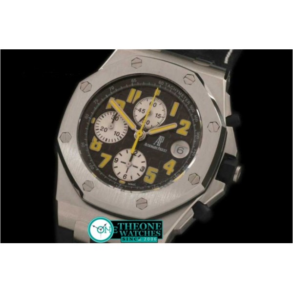 Audemars Piguet - Royal Oak Chronograph SS/LE Blk/Yel A-7750 Sec@12