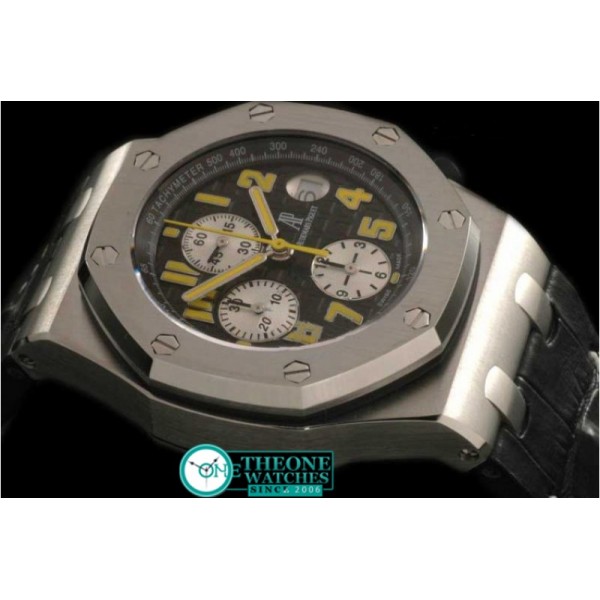 Audemars Piguet - Royal Oak Chronograph SS/LE Blk/Yel A-7750 Sec@12