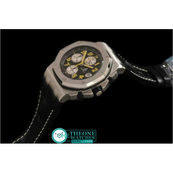 Audemars Piguet - Royal Oak Chronograph SS/LE Blk/Yel A-7750 Sec@12