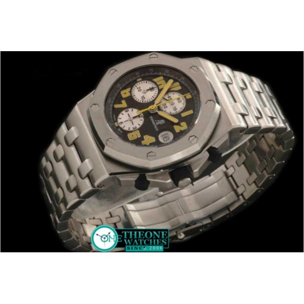 Audemars Piguet - Royal Oak Chronograph SS/SS Blk/Yel A-7750 Sec@12