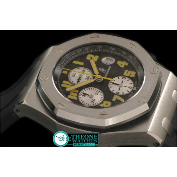 Audemars Piguet - Royal Oak Chronograph SS/RU Blk/Yel A-7750 Sec@12