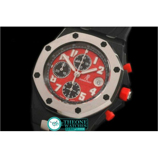 Audemars Piguet - Royal Oak Chronograph SS/RU FI Red A-7750 Sec@12