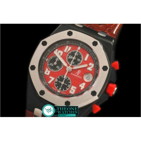 Audemars Piguet - Royal Oak Chronograph SS/LE FI Red A-7750 Sec@12