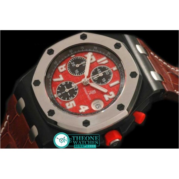 Audemars Piguet - Royal Oak Chronograph SS/LE FI Red A-7750 Sec@12