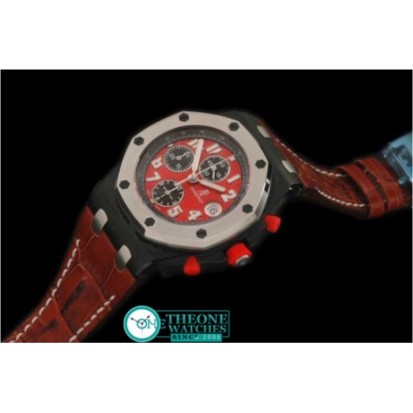 Audemars Piguet - Royal Oak Chronograph SS/LE FI Red A-7750 Sec@12