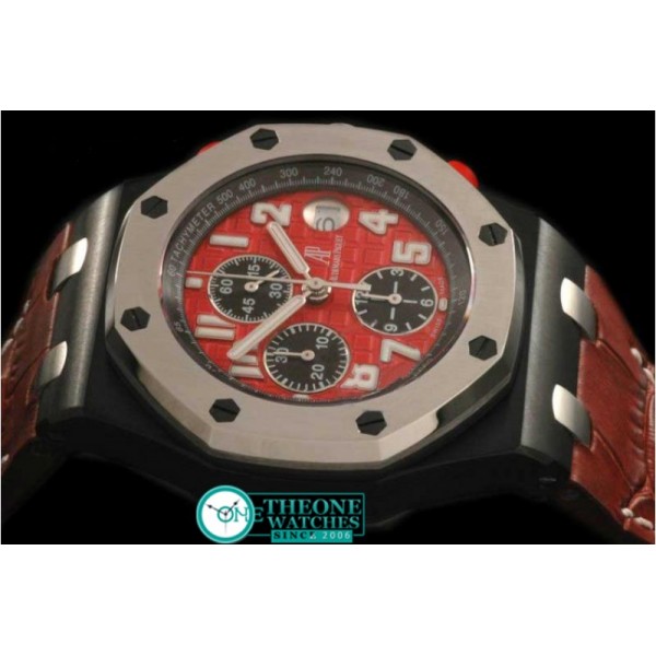 Audemars Piguet - Royal Oak Chronograph SS/LE FI Red A-7750 Sec@12