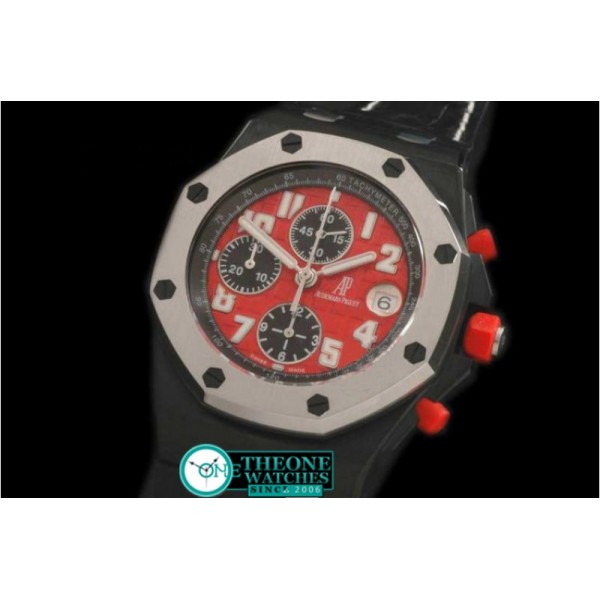 Audemars Piguet - Royal Oak Chronograph SS/LE FI Red A-7750 Sec@12