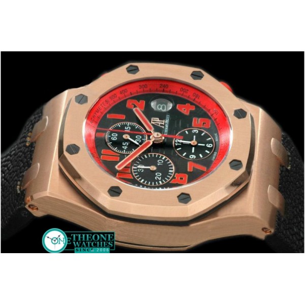 Audemars Piguet - Royal Oak Chronograph RG/LE Black A-7750