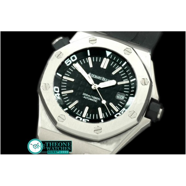 Audemars Piguet - Royal Oak Diver Auto SS/RU Black A-2824