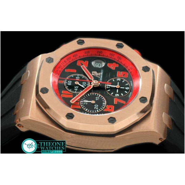 Audemars Piguet - Royal Oak Chronograph RG/RU Black A-7750