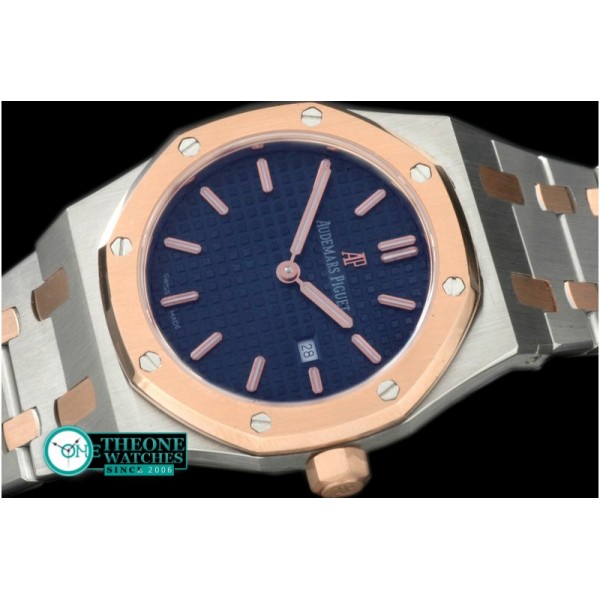 Audemars Piguet - Royal Oak Ladies SS/RG Blue S-Qtz