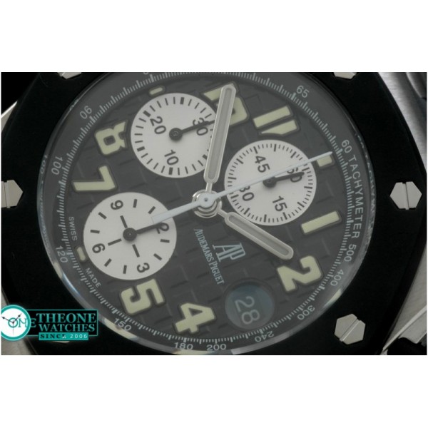 Audemars Piguet - Royal Oak Chrono SS/Ru Black R-Clad A-7750