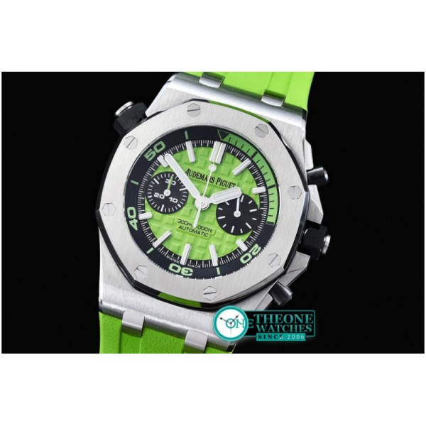 Audemars Piguet - Royal Oak Offshore Diver Chrono SS/RU L-Green JF A3126