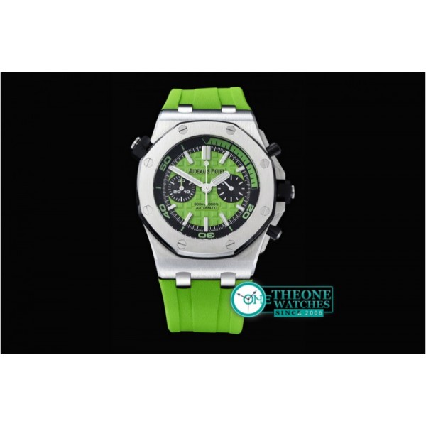 Audemars Piguet - Royal Oak Offshore Diver Chrono SS/RU L-Green JF A3126