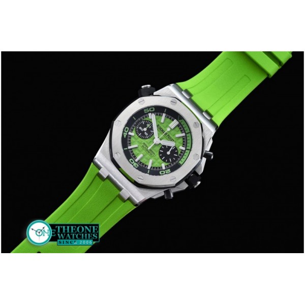 Audemars Piguet - Royal Oak Offshore Diver Chrono SS/RU L-Green JF A3126