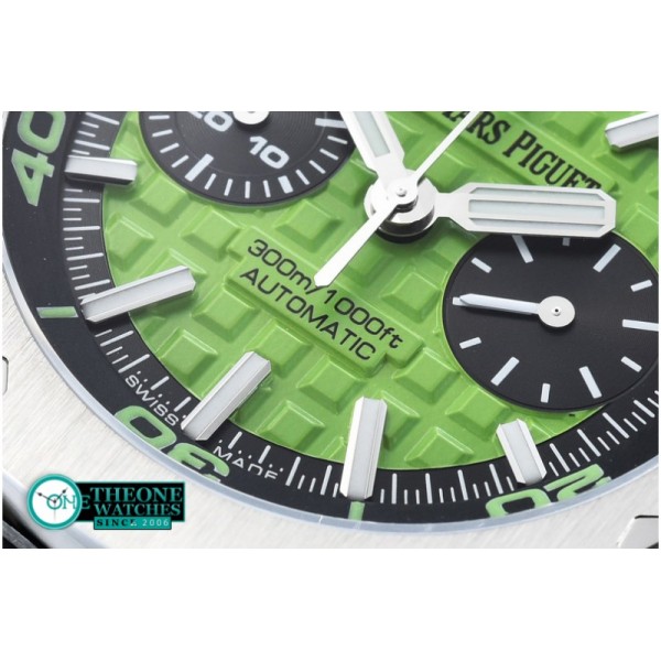 Audemars Piguet - Royal Oak Offshore Diver Chrono SS/RU L-Green JF A3126