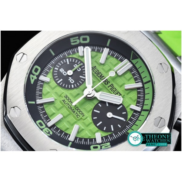 Audemars Piguet - Royal Oak Offshore Diver Chrono SS/RU L-Green JF A3126