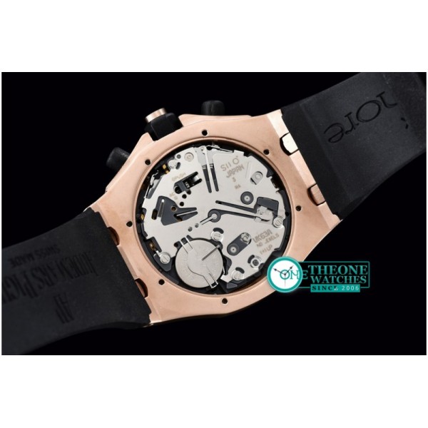 Audemars Piguet - Royal Oak Ladies Chronograph RG/RU Black VK Qtz