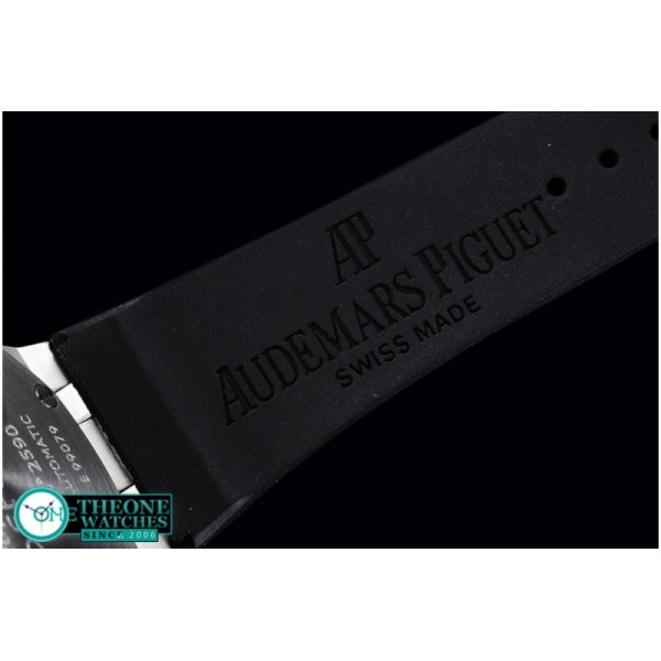 Audemars Piguet - Royal Oak Ladies Chronograph SS/RU Black VK Qtz