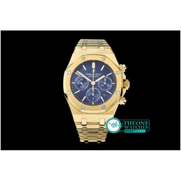 Audemars Piguet - Royal Oak Chronograph Ref. 26320 YG/YG Blue A-7750