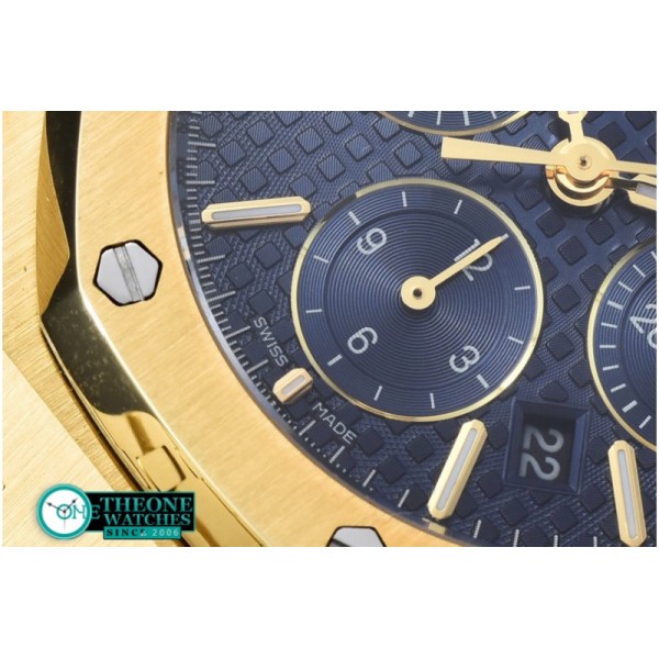 Audemars Piguet - Royal Oak Chronograph Ref. 26320 YG/YG Blue A-7750