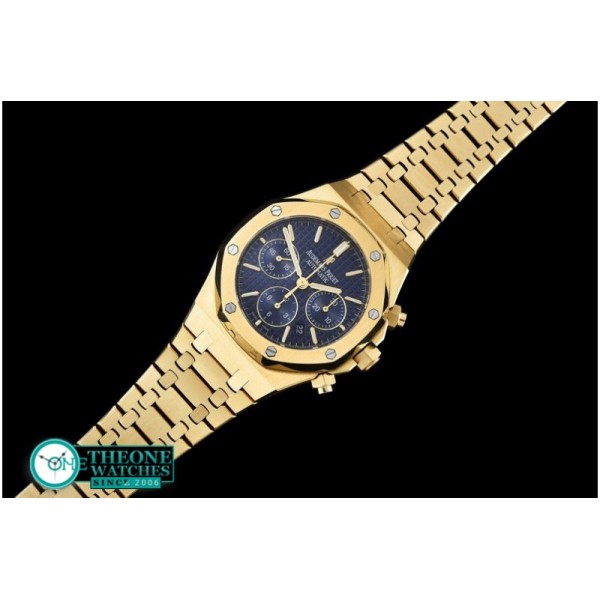 Audemars Piguet - Royal Oak Chronograph Ref. 26320 YG/YG Blue A-7750