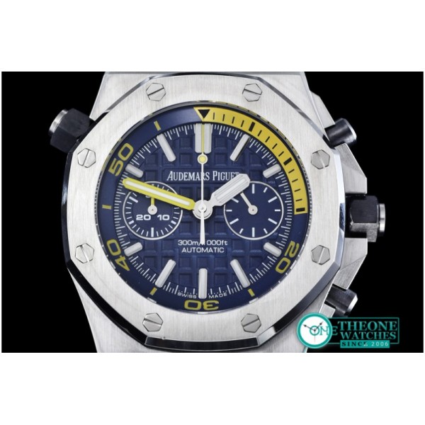 Audemars Piguet - Royal Oak Offshore Diver Chrono SS/RU Blue Noob A3126