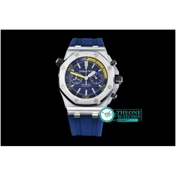 Audemars Piguet - Royal Oak Offshore Diver Chrono SS/RU Blue Noob A3126