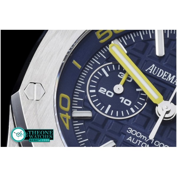 Audemars Piguet - Royal Oak Offshore Diver Chrono SS/RU Blue Noob A3126