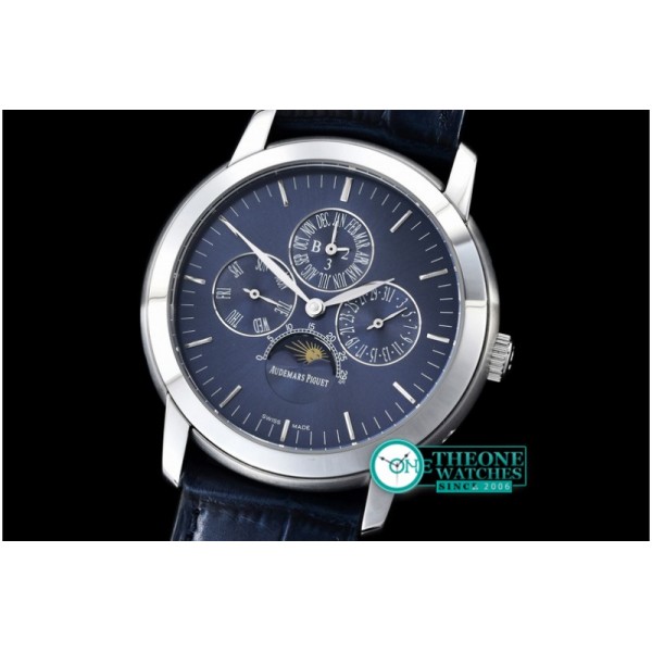 Audemars Piguet - Jules Audemars Pert. Calendar SS/LE Blue A-2813