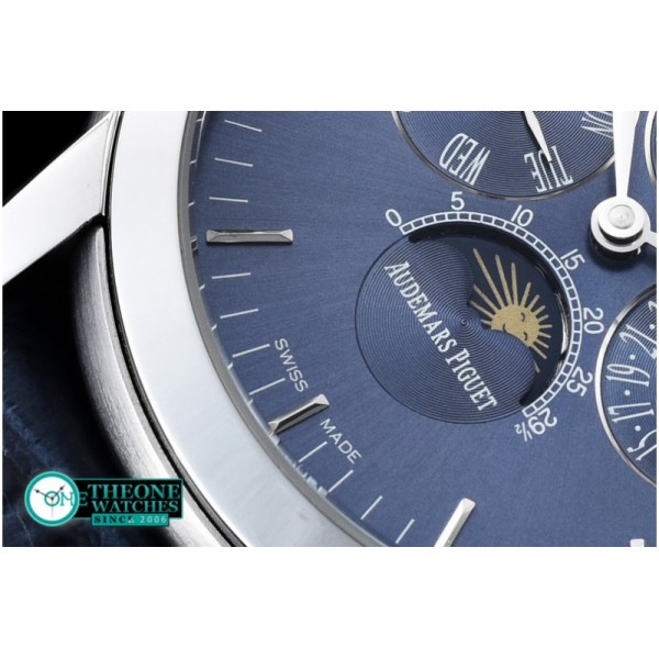 Audemars Piguet - Jules Audemars Pert. Calendar SS/LE Blue A-2813