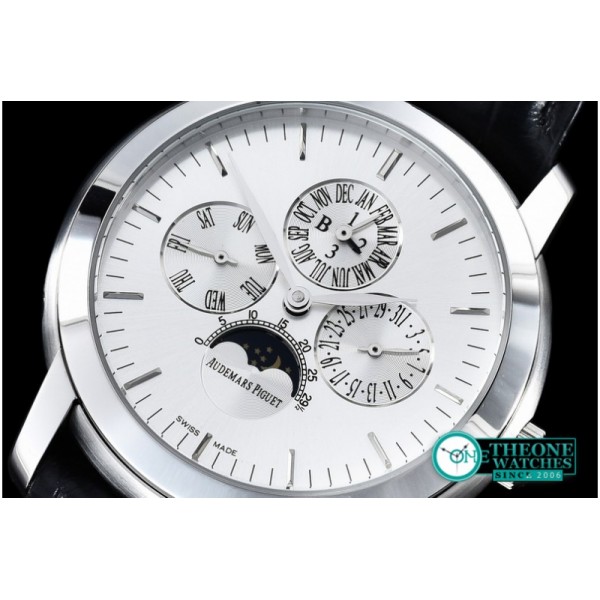 Audemars Piguet - Jules Audemars Pert. Calendar SS/LE White A-2813