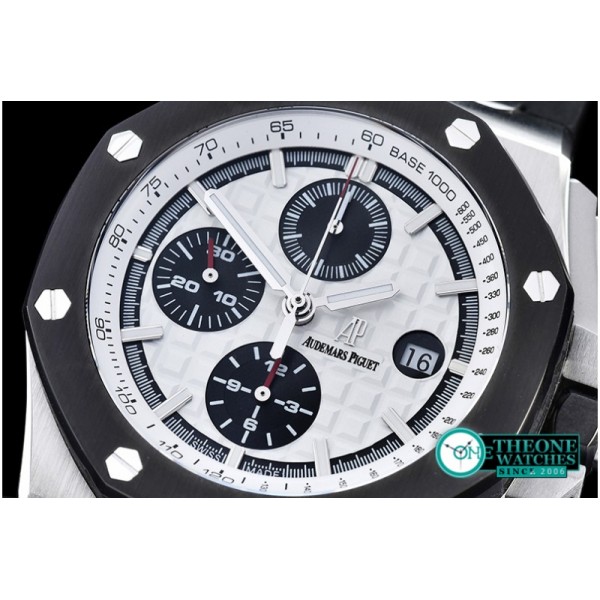 Audemars Piguet - AP Royal Oak Chrono SS/RU White JHF A3126 Secs@9