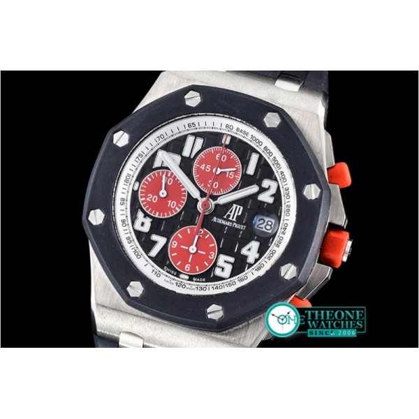 Audemars Piguet - AP Royal Oak Chrono TI/RU Blk/Red A-7750 Sec@12 Noob