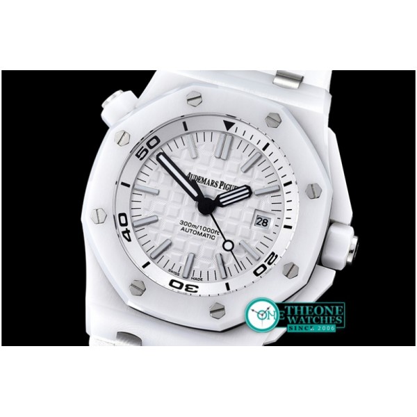 Audemars Piguet - Royal Oak Diver CER/RU White/White JHF A2813 Mod3120