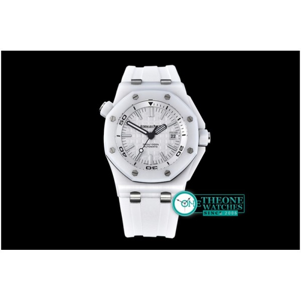 Audemars Piguet - Royal Oak Diver CER/RU White/White JHF A2813 Mod3120