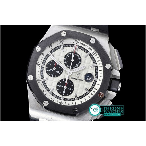 Audemars Piguet - Royal Oak Offshore Novelty SS/RU White Noob A7750 secs@12