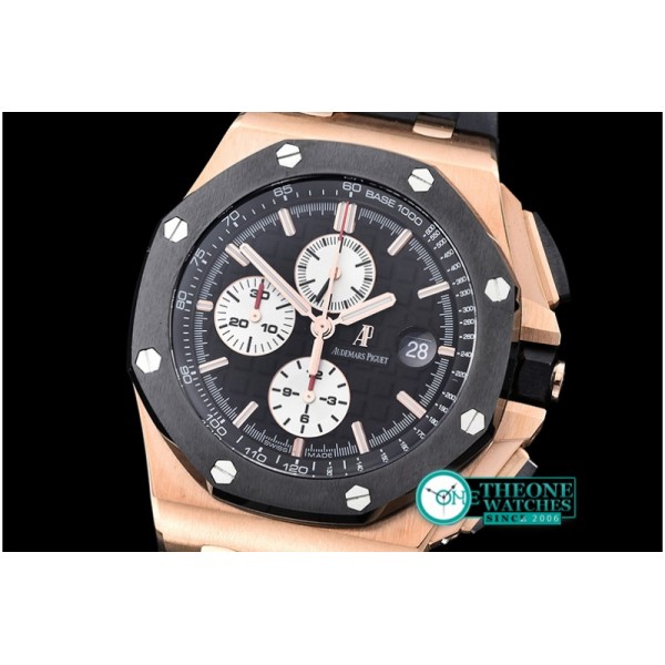 Audemars Piguet - Royal Oak Offshore Novelty RG/RU Black Noob A7750 secs@12