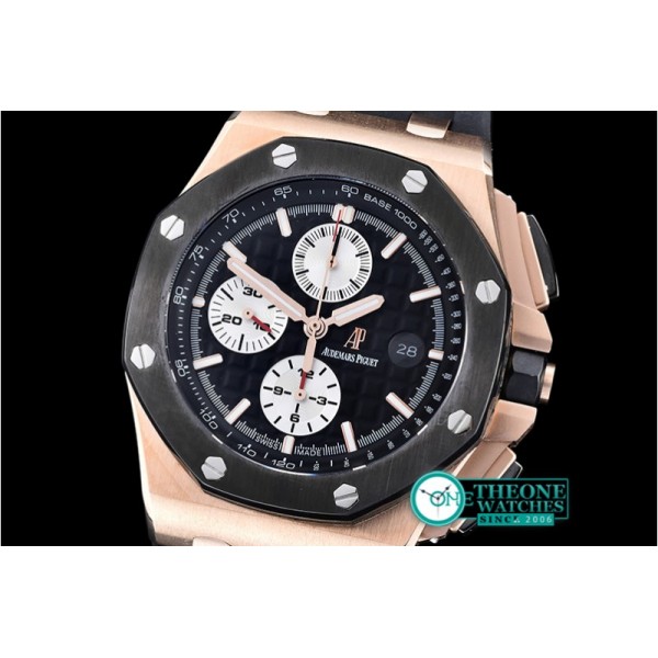 Audemars Piguet - RO Offshore Novelty RG/RU Black/Wht JHF A3126 Secs@9