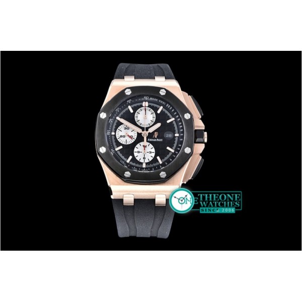 Audemars Piguet - RO Offshore Novelty RG/RU Black/Wht JHF A3126 Secs@9