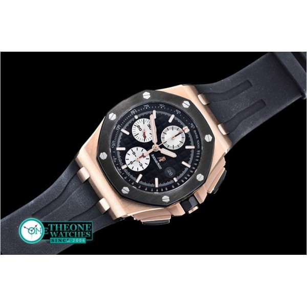 Audemars Piguet - RO Offshore Novelty RG/RU Black/Wht JHF A3126 Secs@9